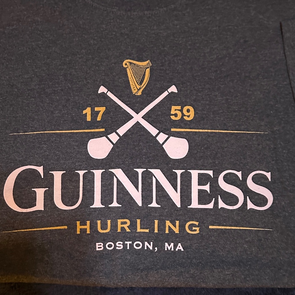 Guinness Charcoal Hurling Graphic Tee